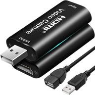 улучшенная видеозахватная карта wuinmut 4k hdmi на usb с аудио: запись на компьютер и стрим с нулевой задержкой логотип