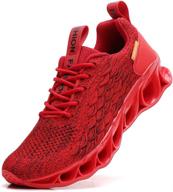 tsiodfo men sneakers: lightweight mesh breathable shoes for active sport & running logo