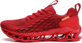 img 3 attached to TSIODFO Men Sneakers: Lightweight Mesh Breathable Shoes for Active Sport & Running