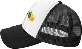 img 3 attached to Wisedeal Boys' Dump Loader Excavator Truck Hat: Adjustable Snapback Mesh Trucker Baseball Cap for Kids