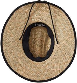 img 2 attached to 🧢 Stylish Straw Sun Lifeguard Beach Hat for Men by BROOKLYN ATHLETICS - Natural, Wide Brim, One Size