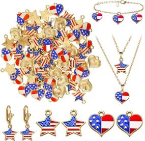 img 4 attached to American Pendants Patriotic Independence Bracelet