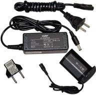 🔌 hqrp ac power adapter kit - canon ack-e4 acke4 compatible with eos-1d mark iii, eos-1ds mark iii, eos-1d x, eos-1d c, eos-1d mark iv digital camera. includes dr-e4 lp-e4 np-e3 and euro plug adapter. perfect for 1dx mark ii logo