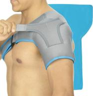 🤕 arctic flex shoulder ice pack brace - cold reusable cool gel wrap for tendonitis & rotator cuff pain relief логотип