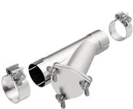 🔧 magnaflow 10784: 2.5" inlet/outlet dual/single exhaust cut-out pipe - enhanced performance and versatility logo