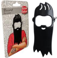 🍺 beerd bottle opener: stainless steel opener with cool hipster beard design - ideal for kitchen, bar, or parties! perfect gift for men, husband, dads, or father’s day by jescun kakun logo