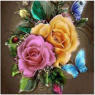 superdecor full drill 5d diamond painting kits for adults and kids - large flowers crystal rhinestone diamond embroidery paintings, 30x30cm logo