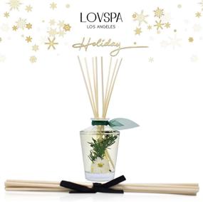 img 2 attached to Experience the Festive Aroma with LOVSPA Sparkling Balsam Reed Diffuser Oil Set