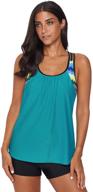 sailbee womens tankini swimsuit 411023 women's clothing logo