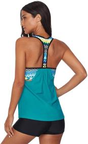 img 1 attached to SailBee Womens Tankini Swimsuit 411023 Women's Clothing