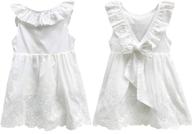 👗 abalacoco girl cotton backless breathable sleeveless summer tutu princess dress – stylish & comfortable daily wear logo