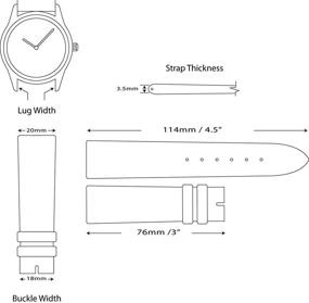 img 1 attached to Genuine Alligator Watchband for DeBeer Women's Watches: The Ultimate Luxury Statement