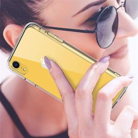 img 3 attached to 📱 GiiKa iPhone XR Case with Screen Protector | Clear Heavy Duty Protective Case for Girls, Women | Shockproof Hard PC Back Cover with Slim TPU Bumper | Phone Case Compatible with iPhone XR