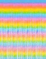 🌈 pack of 2 shiny rainbow foil fringe curtains, 3.2 x 8.2 feet metallic tinsel rainbow streamers for photo booth backdrop, ideal for birthday, wedding, holiday, celebration, bachelorette party decorations logo