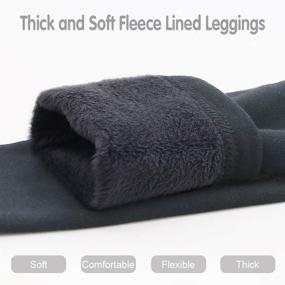 img 2 attached to 🔥 Stay Warm in Style: Techcity Winter Leggings Fleece Tights for Girls' Fashion and Comfort