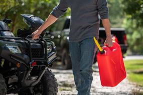 img 3 attached to 🔴 Scepter FG4RVG5 Military Style 5.3 Gallon Gas Can: Efficient Jerry Can Fuel Container with Self-Venting Spout, Red