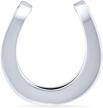 silver accessories horseshoe equestrian money logo
