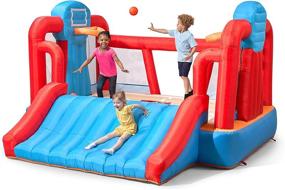 img 4 attached to 🏀 Step2 Sports Inflatable Basketball Bouncer