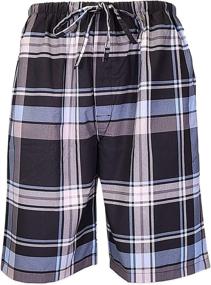 img 3 attached to Lounge Pajama Shorts Drawstring Pockets Men's Clothing in Sleep & Lounge