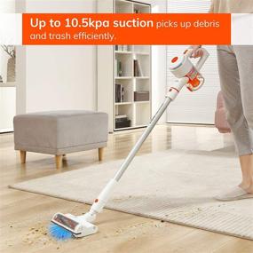 img 3 attached to 🧹 ILIFE EASINE G50 Cordless Stick Vacuum Cleaner: Powerful Carpet Cleaning with LED Light, Long Runtime, and Advanced Filtration