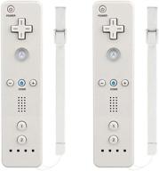 🎮 molicui 2 pack of white wii remote controllers for nintendo wii/wii u console – wireless game controllers logo
