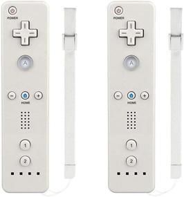 img 4 attached to 🎮 MOLICUI 2 Pack of White Wii Remote Controllers for Nintendo Wii/Wii U Console – Wireless Game Controllers