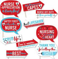 thank you nurses - nurse appreciation week photo booth props kit - 10 piece by big dot of happiness - funny логотип