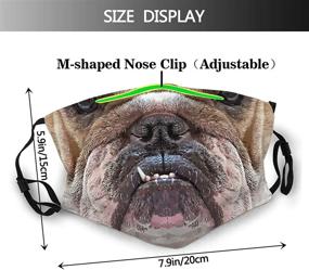 img 3 attached to 🐶 Bulldog Reusable Washable Balaclava with Filters