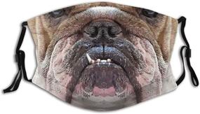 img 4 attached to 🐶 Bulldog Reusable Washable Balaclava with Filters