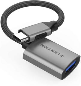 img 4 attached to Адаптер LENTION USB C к USB 3.0, мужской разъем типа C к USB 3.0, женский конвертер OTG для MacBook Pro, iPad Pro, Mac Air, Surface, Chromebook, телефонов/планшетов (CB-C6-1P, цвет Space Gray)