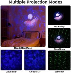 img 3 attached to 🌌 Bedroom Galaxy Light Projector - utipef Star Projector with 360°Tripod/Bluetooth Music Speaker/Timer - Best Gifts for Kids, Baby, Women - LED Night Light Projector for Optimal Ambiance