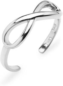 img 1 attached to Sterling Silver Polished Infinity Adjustable