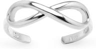 sterling silver polished infinity adjustable logo