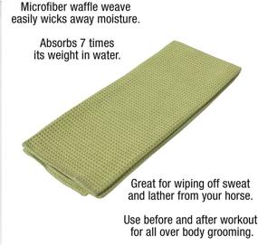 img 2 attached to ECP Olive Waffle Weave Cleaning Cloth for Efficient Wipe Down