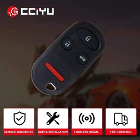 img 2 attached to 🔑 Замена брелока без ключа CCiYu KOBUTAH2T | 4 кнопки | Совместим с Acura TL 98-03 и Honda Accord 98-03