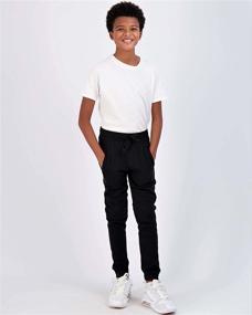 img 1 attached to Real Essentials 3 Pack: Boys Youth Active Fleece Jogger Sweatpants - Comfortable & Stylish Athletic Pants with Soft Fabric