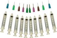 ✨ glue applicator syringe for flatback rhinestones & hobby crafts, 5 ml - value pack of 10 with assorted precision tips logo