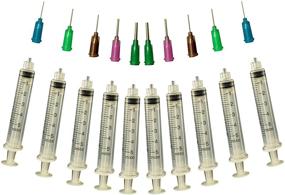 img 4 attached to ✨ Glue Applicator Syringe for Flatback Rhinestones & Hobby Crafts, 5 Ml - Value Pack of 10 with Assorted Precision Tips