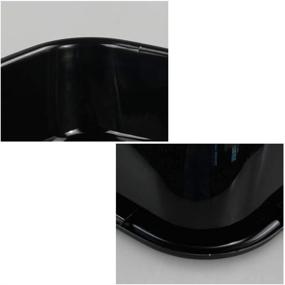 img 2 attached to 🧼 Practical CadineUS 4-pack 8 Qt Black Wash Basins: Durable Small Plastic Wash Dishpan Set