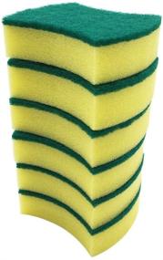 img 4 attached to 🌿 Eco-Friendly Heavy Duty Scrub Sponge Set for Effortless and Odor-free Cleaning of Dishes, Pots, and Pans