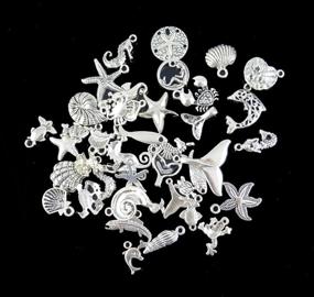 img 3 attached to 🐠 yueton Pack of 40 Assorted Ocean Fish & Sea Creatures DIY Charms Pendants for Crafting Bracelet and Necklace