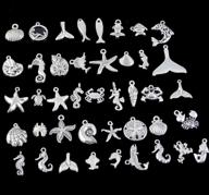 🐠 yueton pack of 40 assorted ocean fish & sea creatures diy charms pendants for crafting bracelet and necklace logo