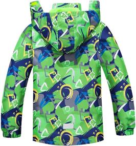 img 3 attached to 🌧️ Waterproof Lightweight Boys' Outdoor Raincoat: Designed for Wind and Rain Protection