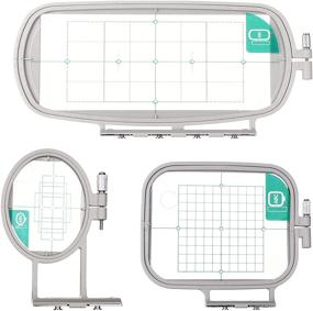 img 4 attached to 🧵 3-in-1 Set of Sew Tech Embroidery Hoops for Brother SE600 PE550D PE535 SE400 PE525 PE540D PE500 SE625 SE425 Innovis Babylock Brother Embroidery Machines