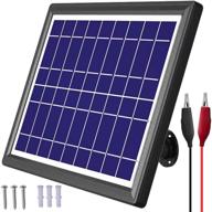 🔋 powoxi solar panel 6v 6w: efficient solar battery charger for car battery and deer feeders logo