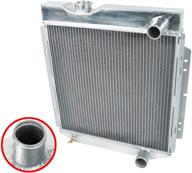 for mustang full aluminum 3-row racing radiator cooling radiator -falcon comet v8 mt 1960-1966 logo