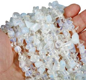 img 2 attached to 💎 Nupuyai Gemstone Loose Beads for Jewelry Making, Polished Stone Beads Strands - 33 inches, Opalite