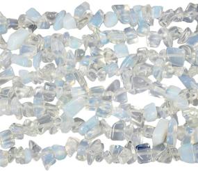 img 3 attached to 💎 Nupuyai Gemstone Loose Beads for Jewelry Making, Polished Stone Beads Strands - 33 inches, Opalite