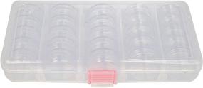 img 2 attached to 📿 The Beadsmith Personality Case: Clear Plastic Bead Storage Organizer with 25 Removable Jars and Snap Lock Case - Perfect for Jewelry and Crafts!