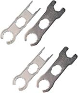 ⚙️ igreely 4 piece solar metal spanner wrench set - connector tool kit for easy assembly and disassembly of solar panel cable pv system wire and connectors - includes 2 pairs logo